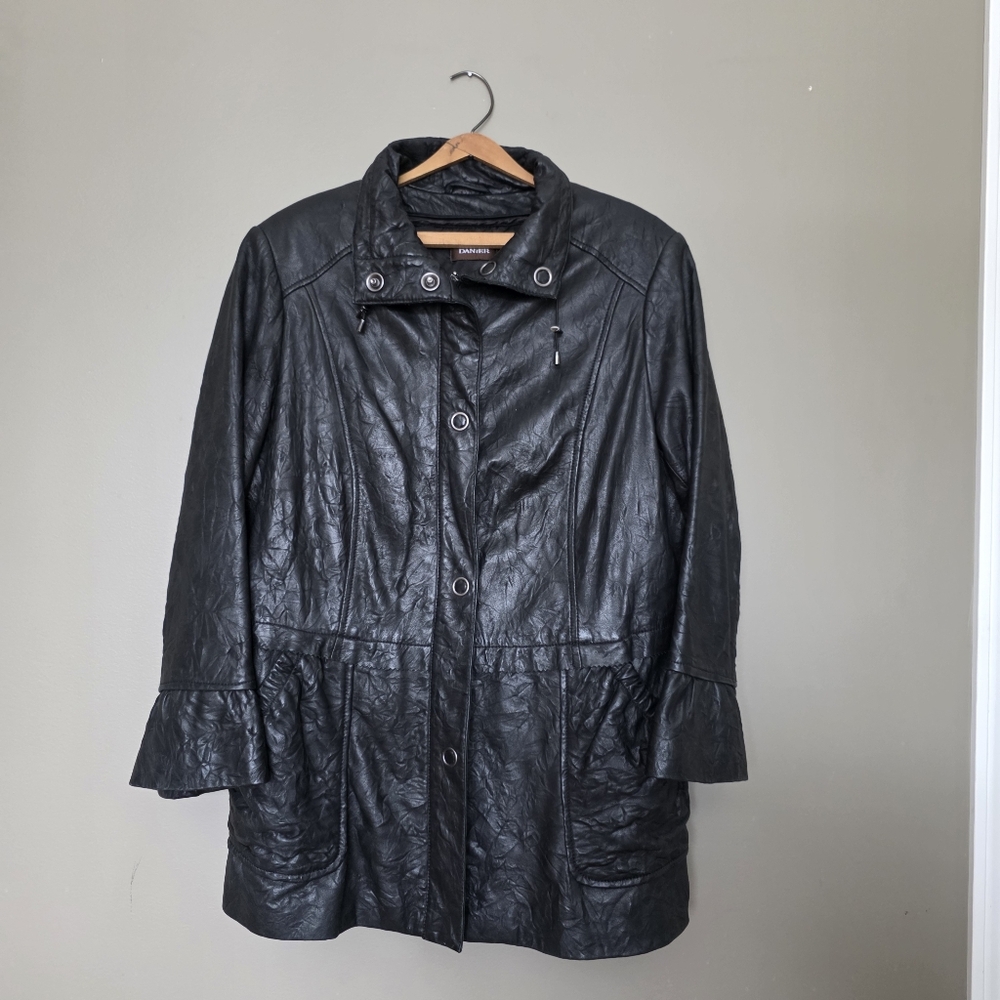 DANIER | Vintage 90s Black Leather Thinsulate Lined Jacket – Women’s XL - Picture 3 of 11